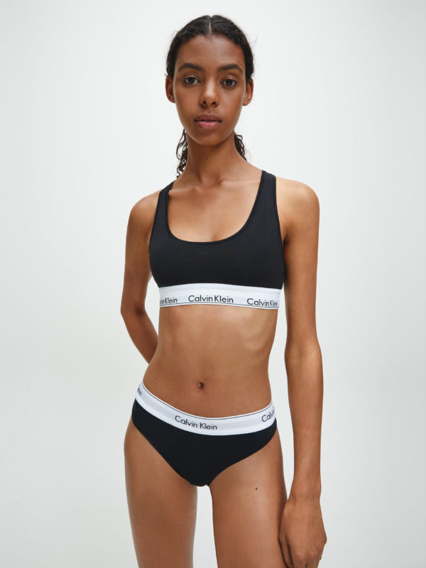 Buy Calvin Klein Underwear Medium Support Logo Under Band Sports Bra 